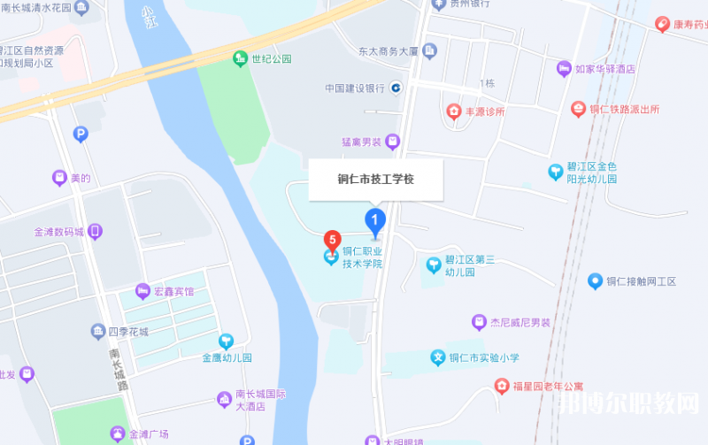 銅仁市技工學校地址，乘車路線