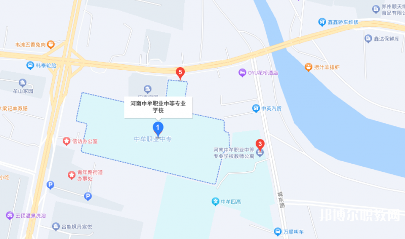 中牟縣職業(yè)中等專業(yè)學(xué)校地址，乘車路線