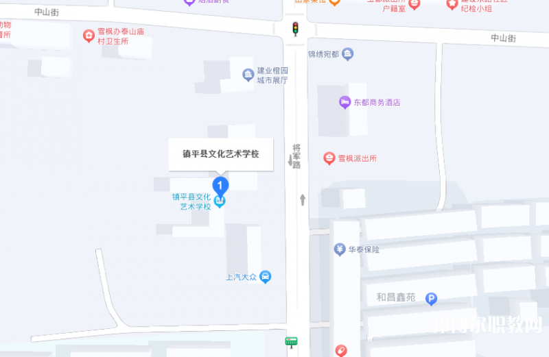 鎮(zhèn)平縣文化藝術學校地址，乘車路線