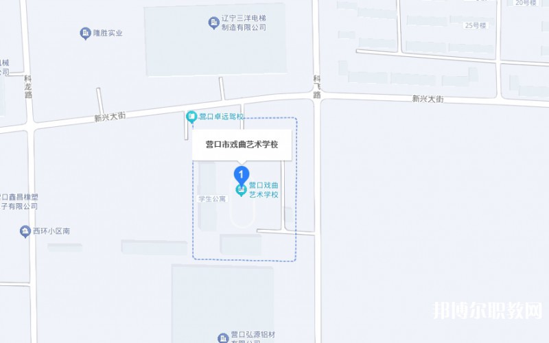 營口市戲曲學(xué)校地址，乘車路線