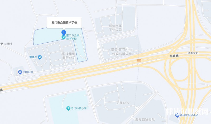 廈門(mén)市眾幟技術(shù)學(xué)校地址，乘車(chē)路線(xiàn)